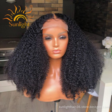 Sunlight 40 inch wig coiffure glueless lace frontal closure wig with baby hair cabelo indiano extensiones de cabello